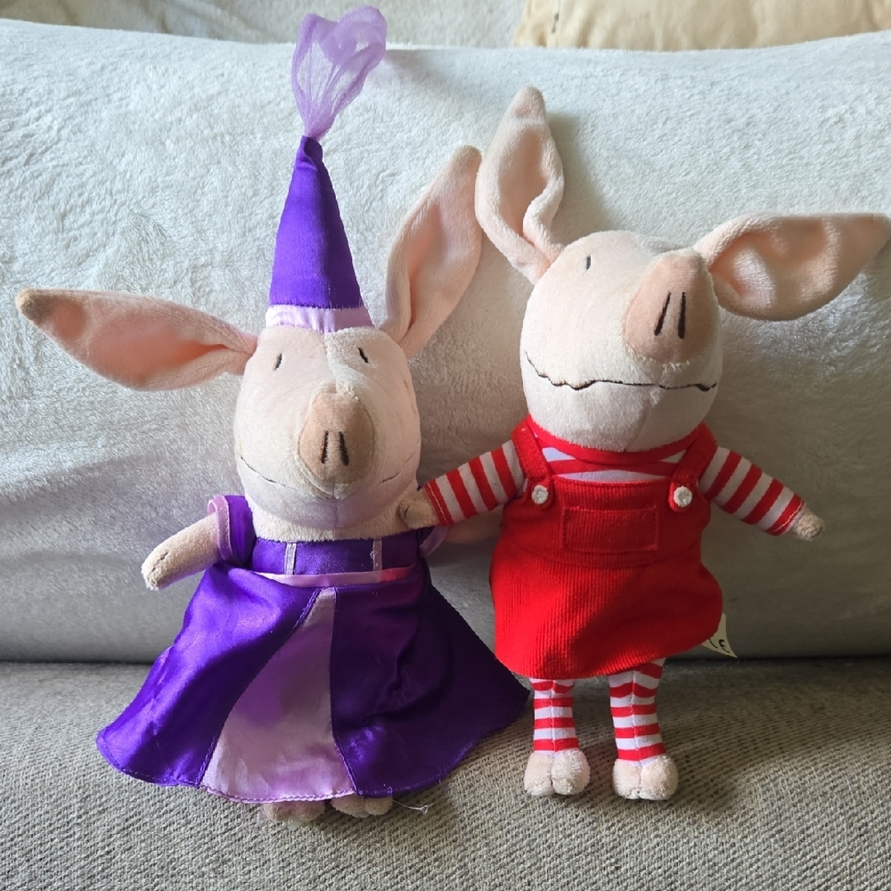 Two 9" Olivia the Pig plush dolls